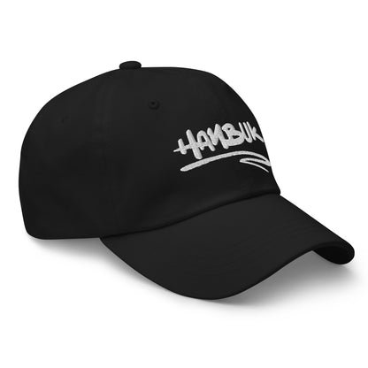 한북 Scribbled Classic Dad Hat - Black