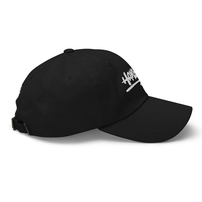 한북 Scribbled Classic Dad Hat - Black