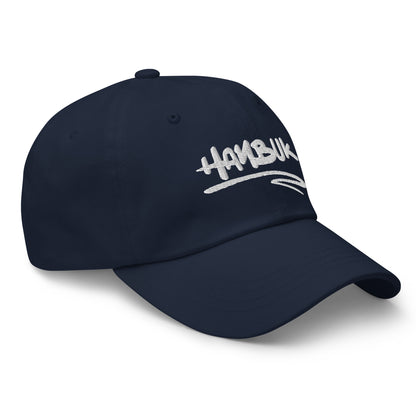 한북 Scribbled Classic Dad Hat - Navy