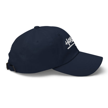 한북 Scribbled Classic Dad Hat - Navy