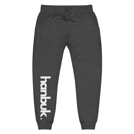 한북 Premium Logo Sweatpants - Charcoal Heather