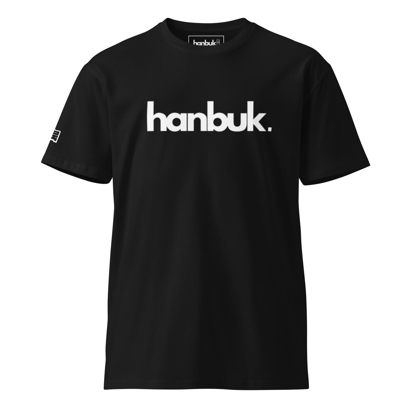 한북 Premium Simple Logo Tee - Black