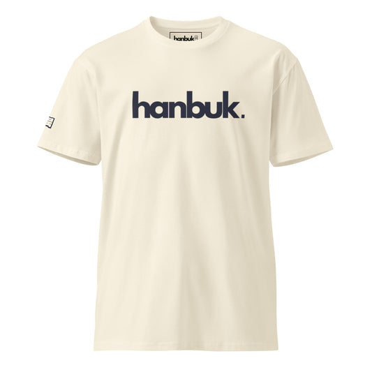 한북 Premium Simple Logo Tee - Natural