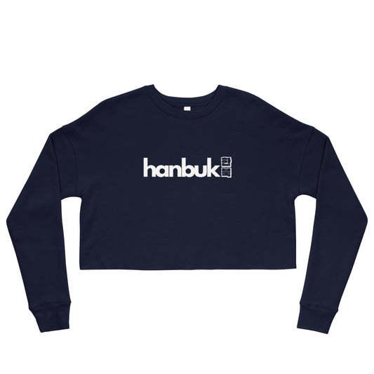 한북 Crop Sweatshirt - Navy